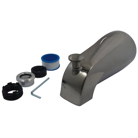 Showerscape 5-3/8" Universal Diverter, Tub Spout, Brushed Nickel K1273A8